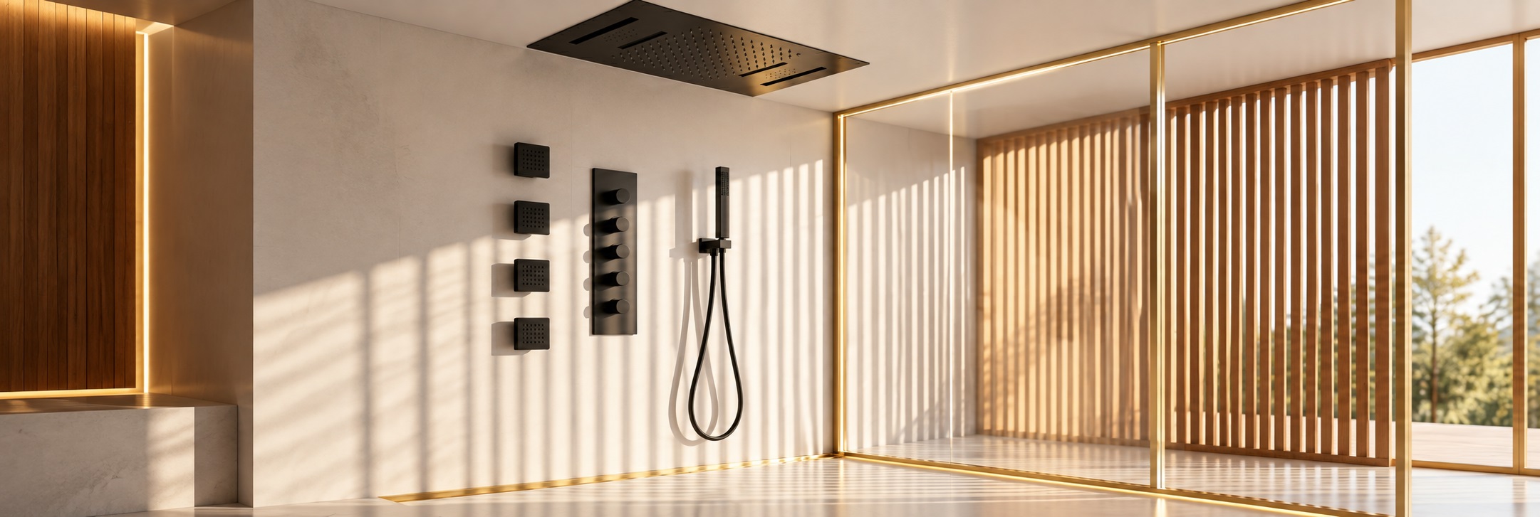 BathSelect body massage shower systems with body jets